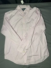 Vintage Polo Ralph Lauren Shirt 18 Men's Pink Regent Custom Fit Button Up