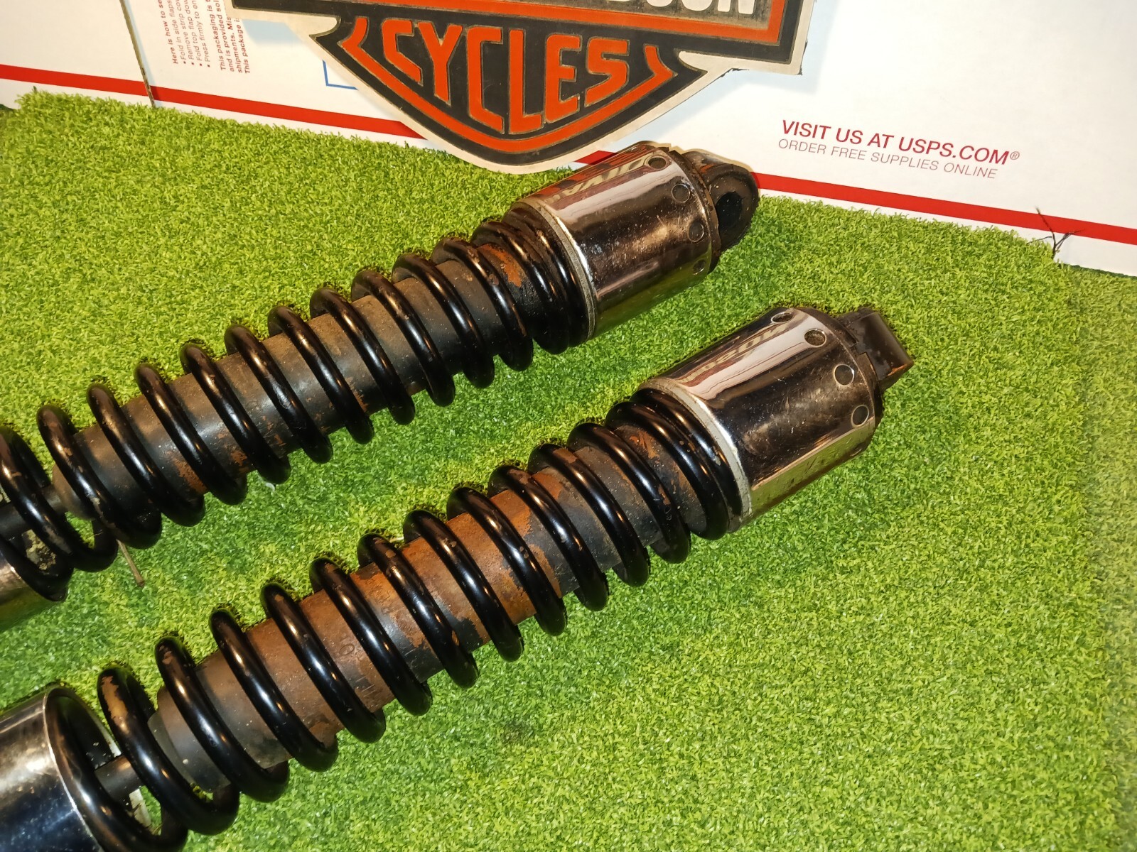Harley Shovelhead Ironhead Sportster Rear Shock 13.5" OEM Harley Rear Shocks eBay