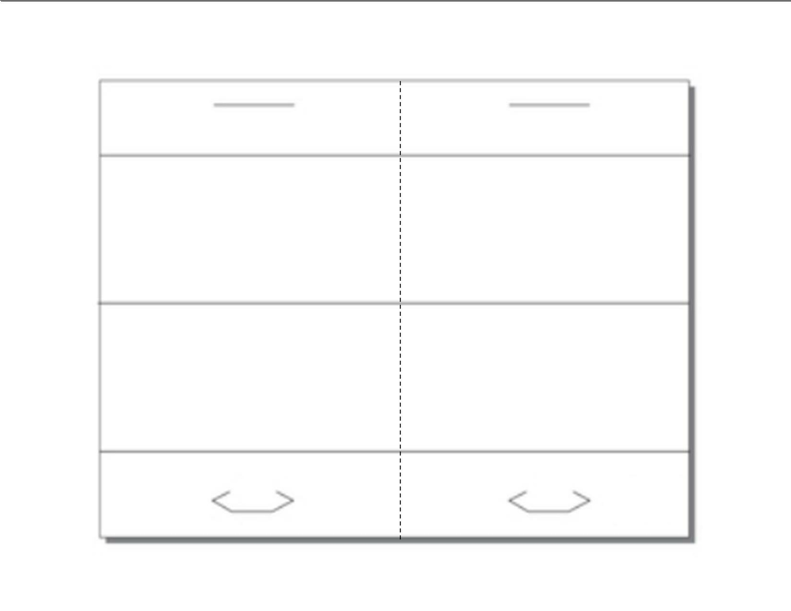 Tri-Fold Table Tent 2-UP Perfed on 8.5x11 65lb White Cover Paper - 250 Sheets