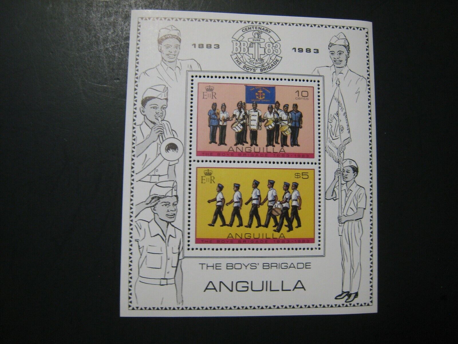 Anguilla Boys Wholesale Ranking TOP8 Brigade s #558a of 2 lot MNH OG