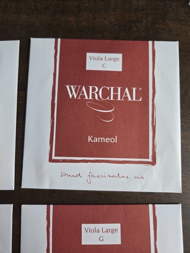 Warchal Karneol Viola String Set 15"-15 3/4" String A, C, D, & G-NEW - Picture 3 of 14