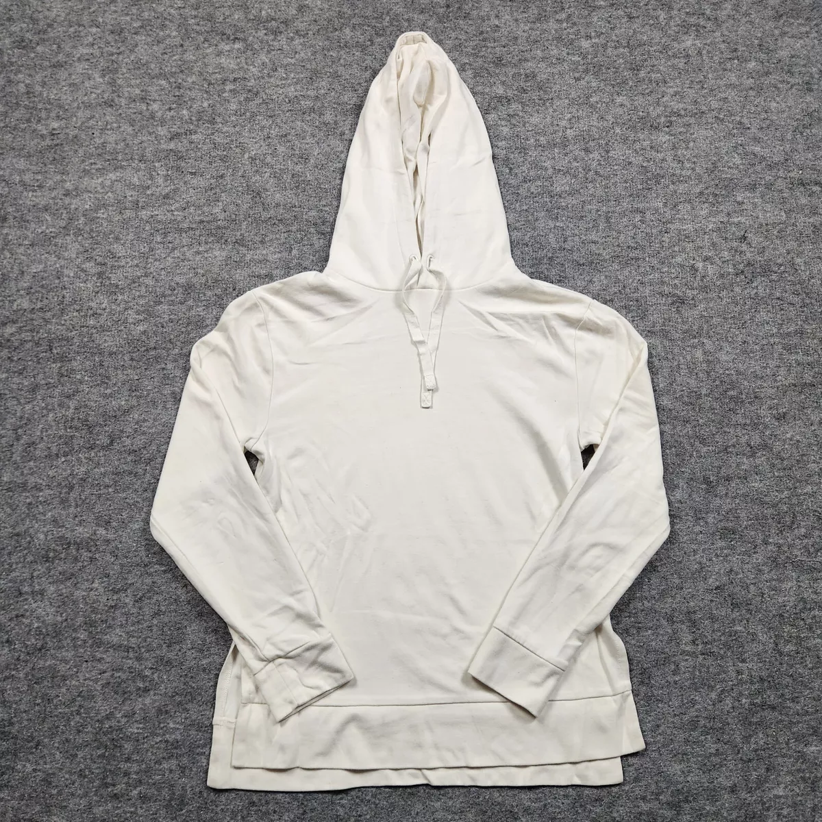 White cotton hoodie women's on sale