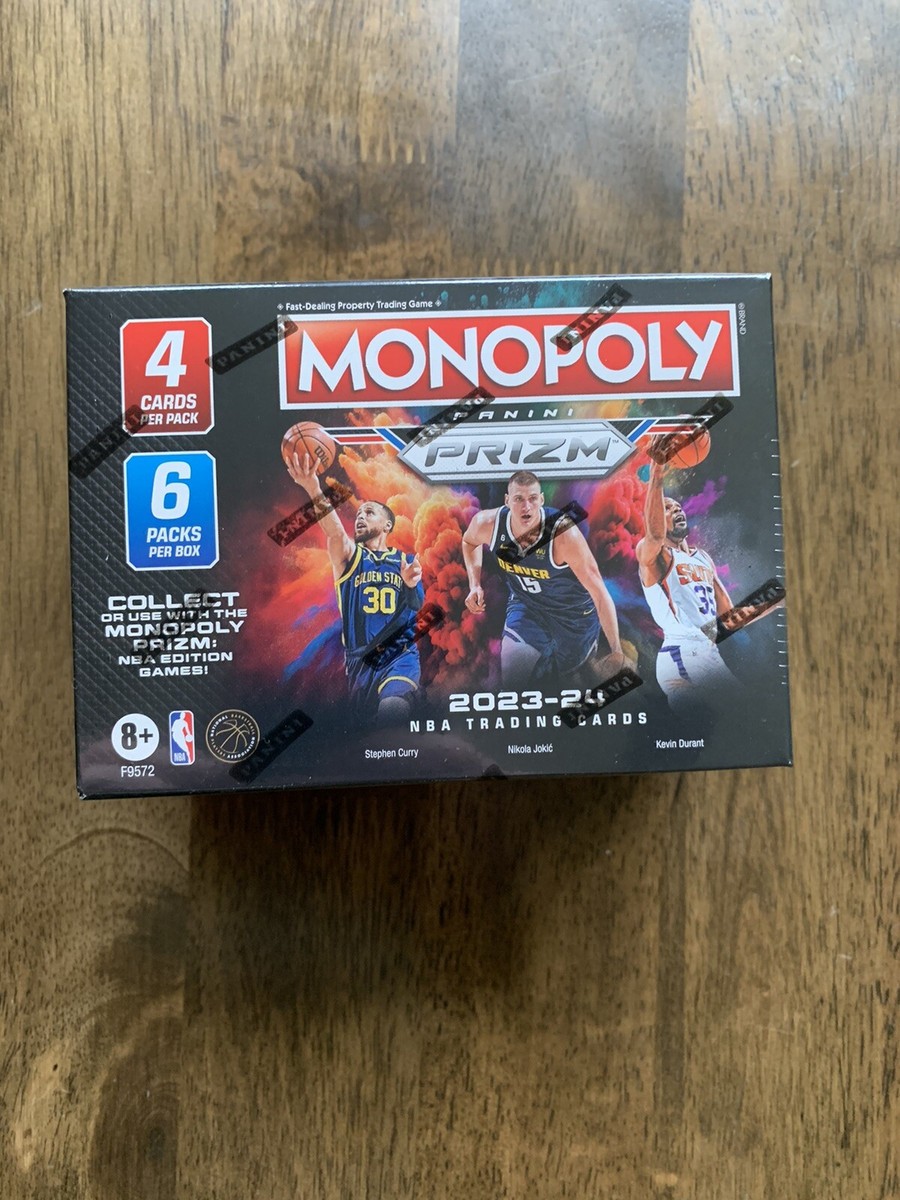 monopoly prizm 2023 24 nba trading cards booster box 2023-24 Panini Edition Board Game They can also use the Panini cards to trade NBA players or draft new ones 2022/23 Panini Prizm Monopoly Basketball