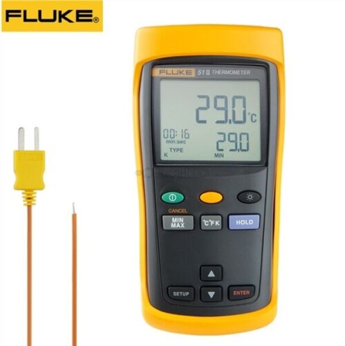 Fluke 51-Ii Contact Thermometers Single Input Digital Thermometer F51-2 ir - Afbeelding 1 van 2