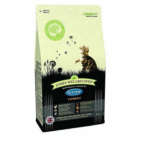 Wellbeloved Complete Dry Cat Food Turkey Rice for Kittens 1.5kg
