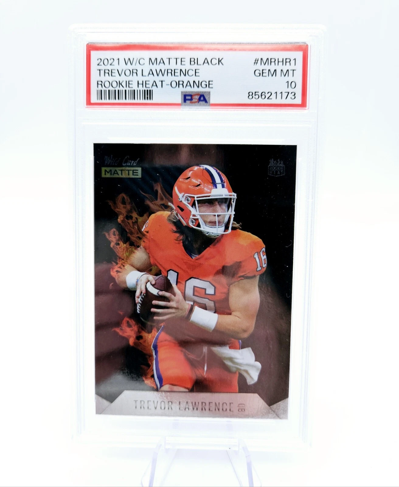 Trevor Lawrence Wild Card Matte Black Rookie Heat #MRHR1 Blaster Box-Orange