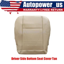 Replacement For 2000-2004 Toyota Tundra Driver Bottom Leather Seat Cover Tan