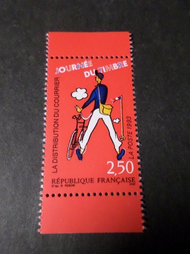 Frankreich 1993 Briefmarke 2793 Journée Du Briefmarke,Velo,Postbote,Neu VF MNH