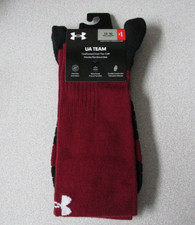 NEW MENS 13-16 XL UNDER ARMOUR TEAM OVER THE CALF CUSHIONED SOCCER SOCKS 17