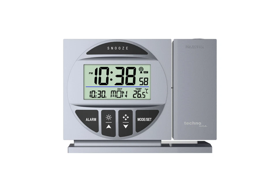 Technoline, Projektionswecker WT 590 mit Funkuhr, Innentemperaturanzeige - Bild 4 von 4