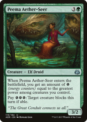 PEEMA AETHER-SEER ~mtg NM-M Aether Revolt Unc x4