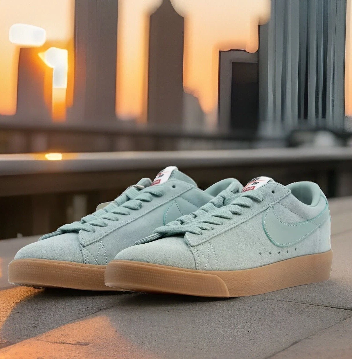 SUPREME NIKE SB BLAZER LOW GT QS canon gomme marron 716890 009 US 5 femmes 6,5 US