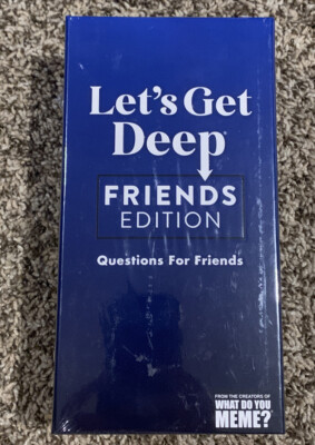 Let's Get Deep Friends Edition The Party Game Full of Hilarious &Unique Question