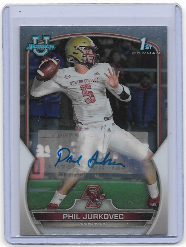 2022 Bowman Chrome University Autograph Phil Jurkovec Auto RC