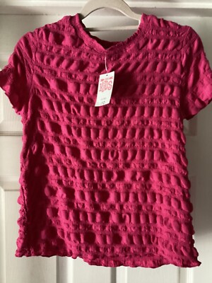 Wunderschöne Mädchen hellrosa geruchtes Sommer-T-Shirt, 12 Jahre, Matalan brandneu mit Etikett