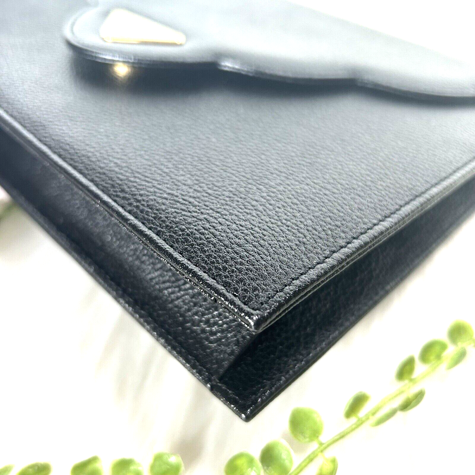 Borsa pochette Yves Saint Laurent in pelle nera borsa YSL *Rango AA Rara!*