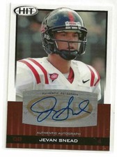2010 SAGE Hit Football Jevan Snead Autograph Rookie Card . rookie card picture