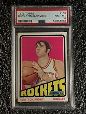 1972 Topps Basketball #103 Rudy Tomjanovich PSA 8