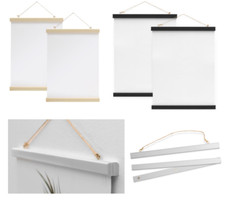 Posterleiste Posterschiene Bilderrahmen Magnetisch Holz DIN A1 / A2 / A3 / A4