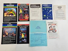 Mattel Intellivision Imagic Manuals and Inserts - Dragonfire, Atlantis, and more