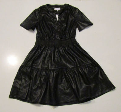 vigoss faux leather dress Vigoss | Dresses | Nwt Vigoss Womens Faux Leather Midweight Dress Black  Size M 6 2hl66