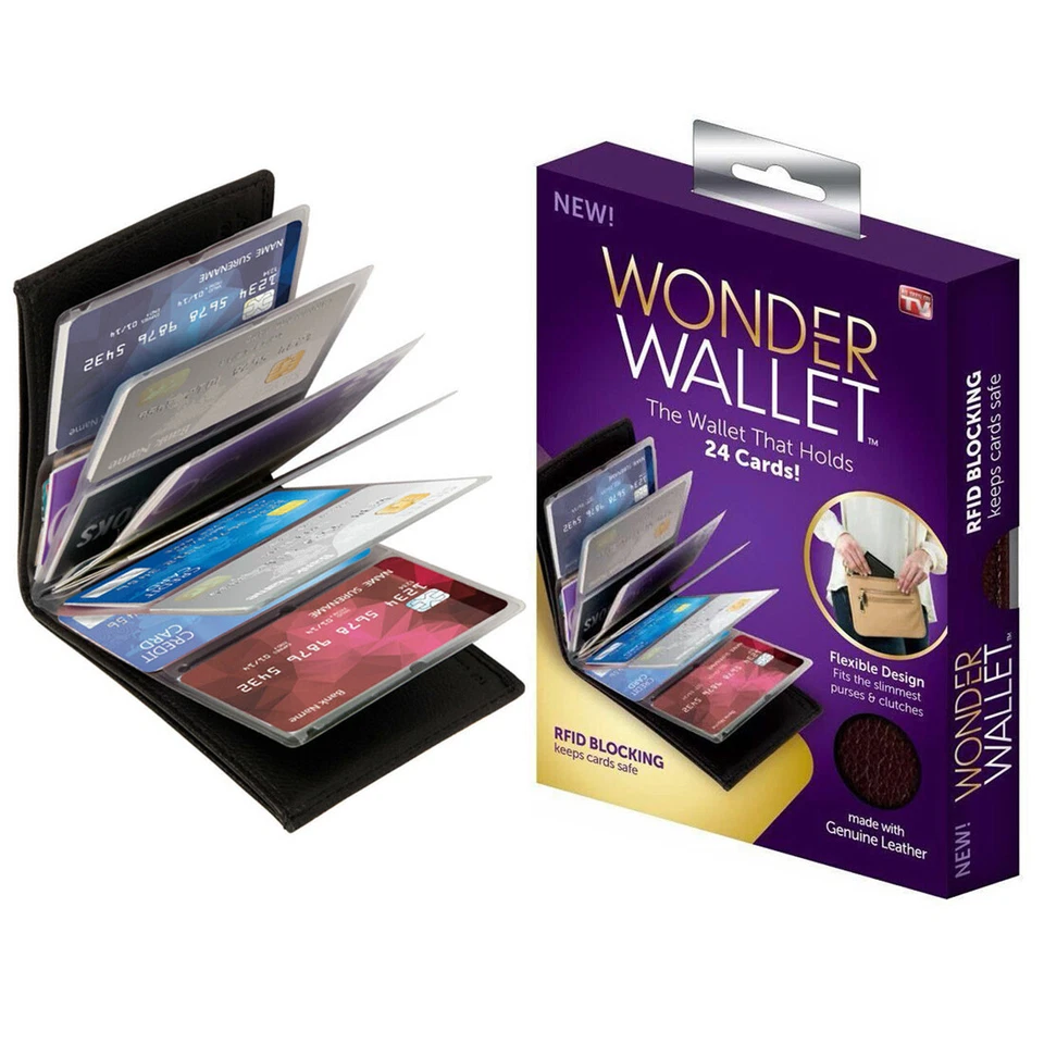 NEW Original Wonder Wallet Amazing Men Women Slim RFID Wallets As Seen on TV - Image 2 of 4