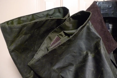 BARBOUR- A200 BORDER WAX COTTON JACKET - SAGE - MADE @ UK - EXCELLENT - 48 image 9