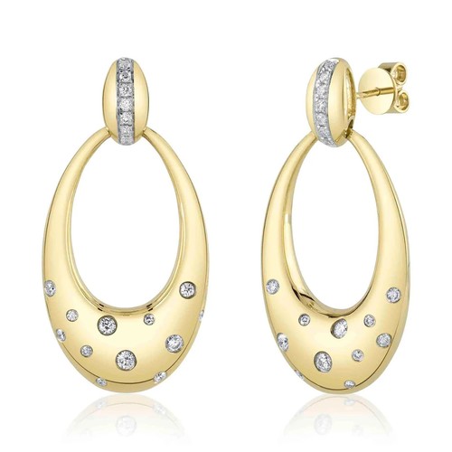 Orecchini Donna Oro Giallo con Zirconi - Gioielleria Amadori