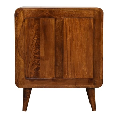 Chest of Drawers Cabinet Storage Mid Century Nordic Retro Chestnut Wood 3 drawer - Picture 9 of 10