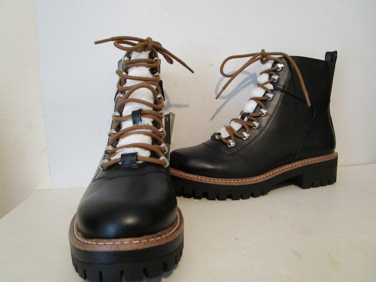 A New Day-Womens Leighton Sherpa Tongue Side Zip Hiking Boots