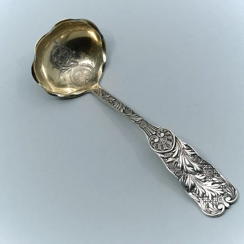 St Cloud by Gorham Sterling Silver 5 7/8" Gravy Ladle Beaux Arts Monogrammed "H"