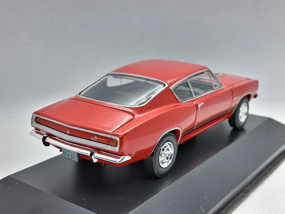 dea plymouth barracuda sports fastback forumula s 1968 scala 1/43 210495 - Immagine 3 di 4