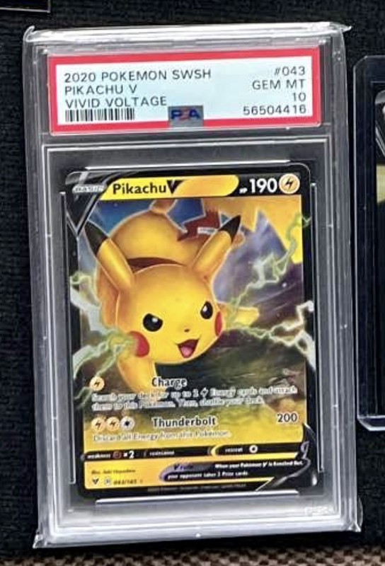 2020 POKEMON SWSH PIKACHU #043 VVIVID VOLTAGE PSA Graded 10 GEM MT