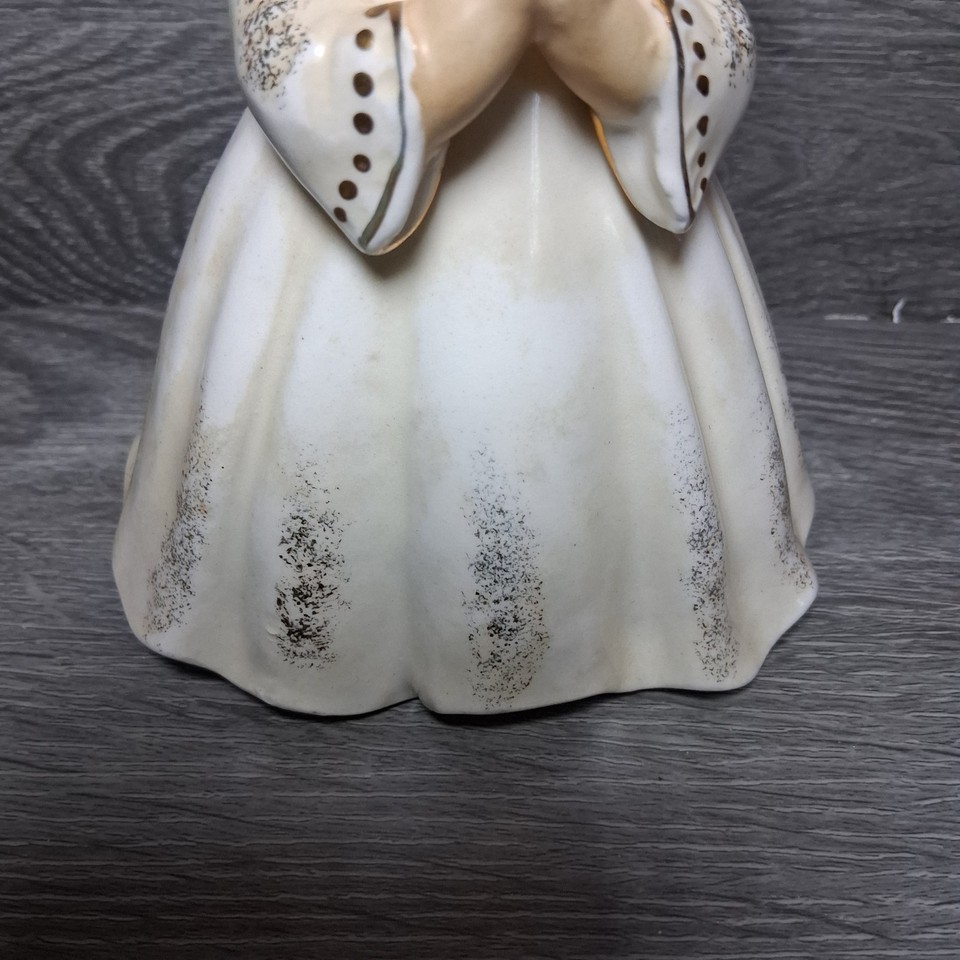 Vintage Lefton Angel Bank With Gold Color Accent 6 7/8'' Tall Porcelain ...