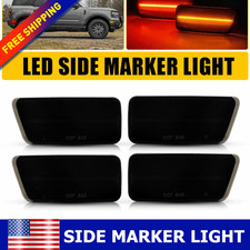 4PCS Smoked Front Rear LED Side Marker Lights Lamps For Bronco Sport Outer Banks