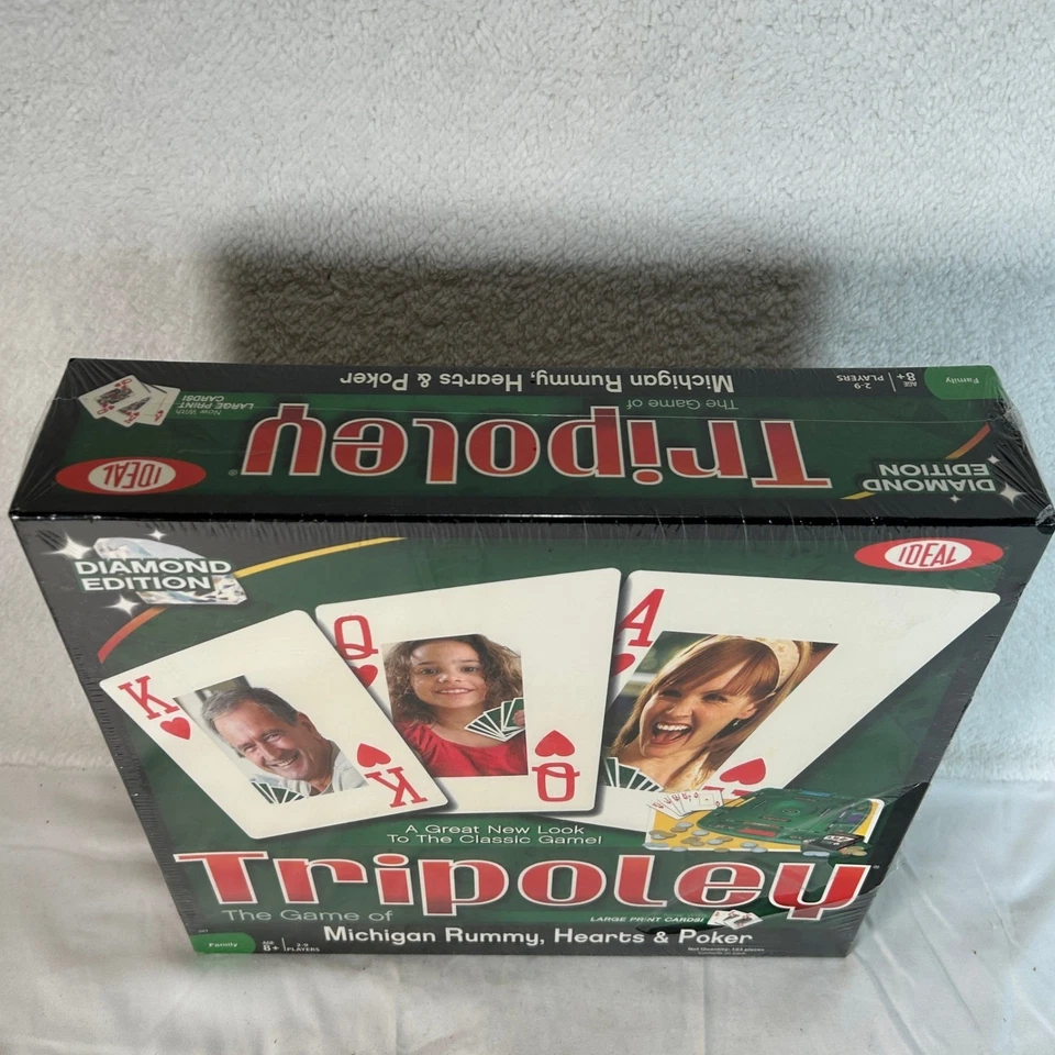 Tripoley 密歇根游戏 Rummy Hearts 扑克钻石版家庭游戏新品 — 第 2/4 张图片