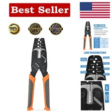 iCrimp Dual-Function Terminal Crimper for AWG 24-14 - Ergonomic & Durable Design