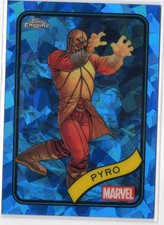 2025 Topps Marvel Chrome SAPPHIRE Base Card #66 Pyro (X-Men Villain)