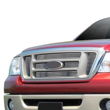 For Ford F-150 04-08 APG 6-Pc Chrome Polished Horizontal Billet Main Grille