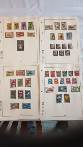 ISRAEL STAMP COLLECTION  1948-64 Doar Ivri  300+ stamps, Vintage album  - Bild 7 von 14