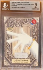 2024  Michael Jackson Historic Dna Graphite HAIR SAMPLE FIRST #1 card 1/20 BGS 9