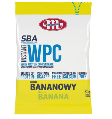 Mlekovita Super Body Active SBA WPC 80 Instant Banane, 30 g (1 Portion)