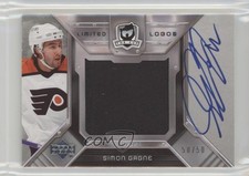 2006-07 Upper Deck The Cup Limited Logos 50/50 Simon Gagne #LL-SG Auto 1r5l