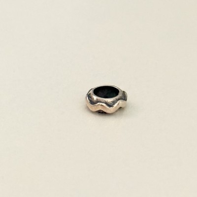 Chamilia 925 Sterling Silver Wavy Design Small Spacer Retired Bead Charm