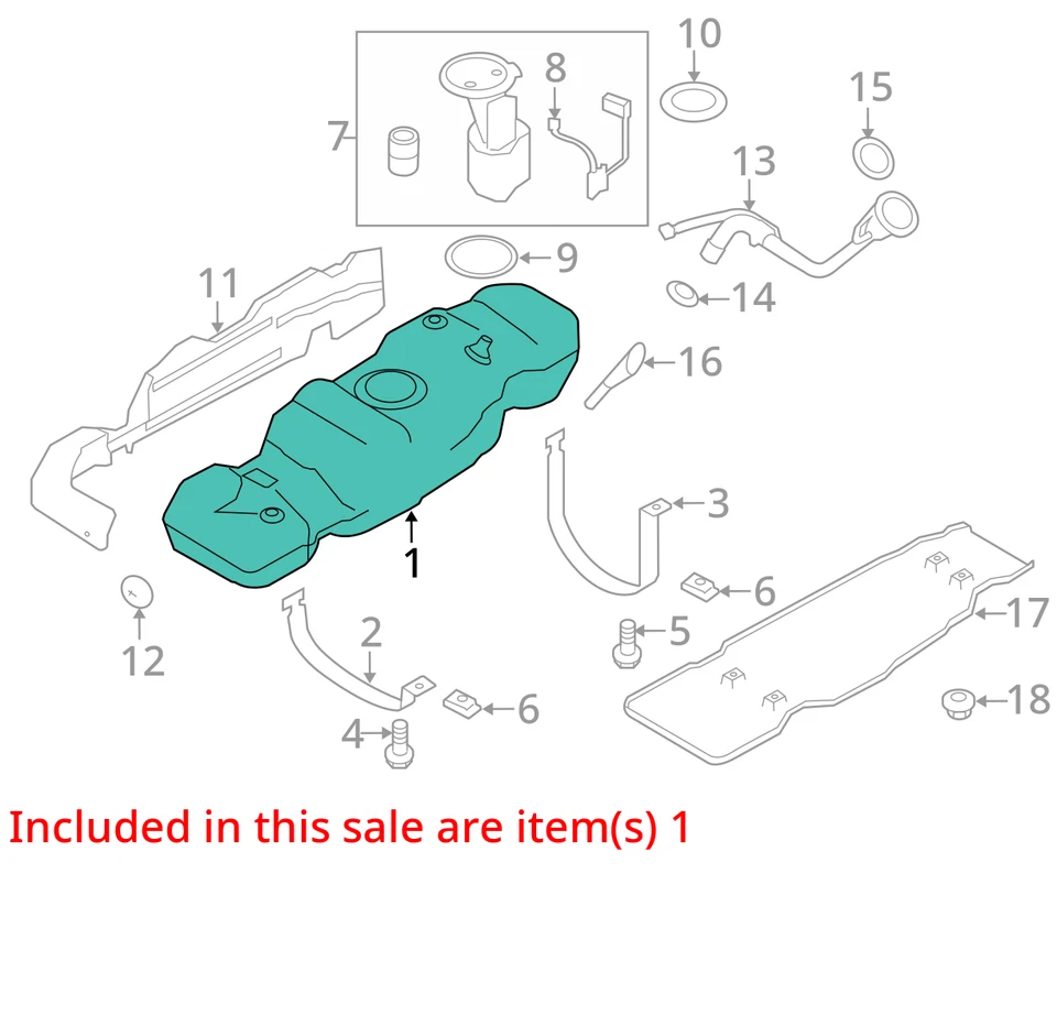 (LOCAL PICKUP ONLY) Fuel Tank 145" Wb 36 Gallon Fits 12-14 FORD F150 PICKUP 1850 - Imagem 3 de 4