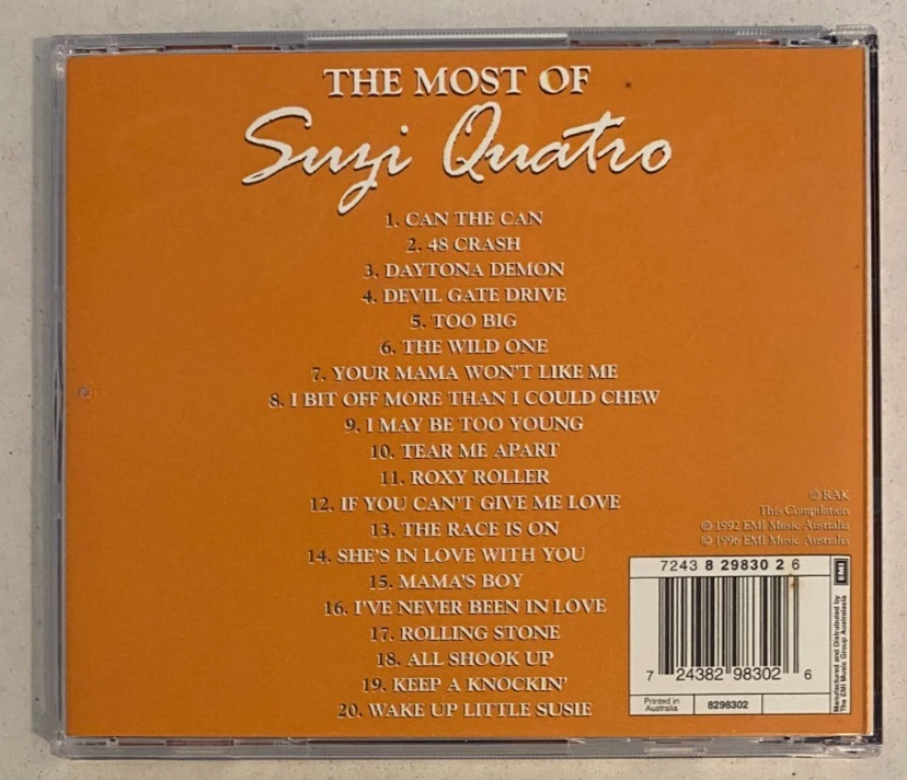 Suzi Quatro – The Most Of CD 1996 - image 2 of 3