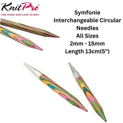 KnitPro Symfonie Wood Interchangable Knitting Needle Tips - Circular / Standard