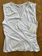 ATHLETA NWT WOMENS WHITE SLEEVELESS BREEZY WR...