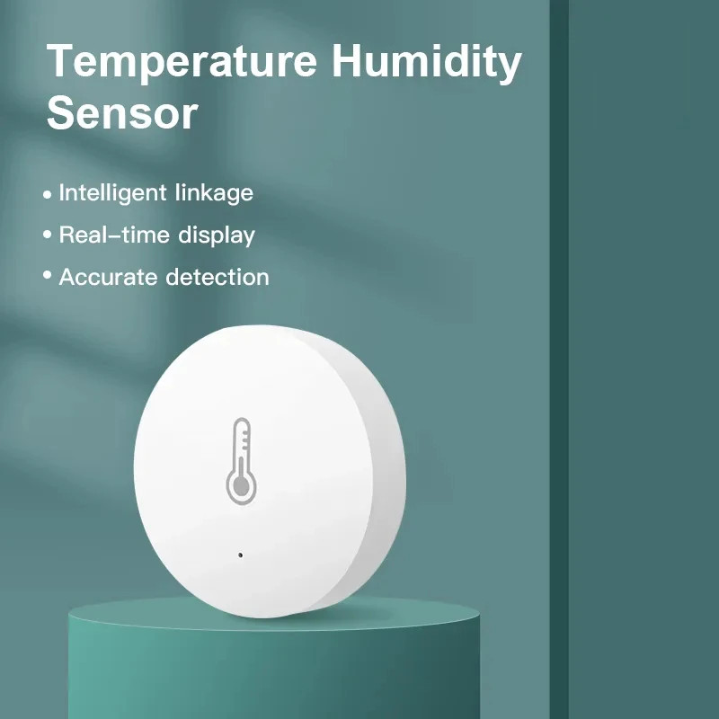 ZigBee Mini Temp Humidity Sensor Tuya Smart Home Alexa Google App Control