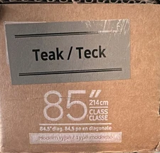 Samsung The Frame 85" Customizable Bezel Modern Teak VG-SCFF85TKBZA New